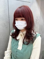 ヴェイン 渋谷(vain)&nbsp;韓国風チークバング×ハイトーンピンク