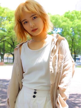 ソヨン 西大寺店(SOYON) オン眉 ミニボブ ラベージュ