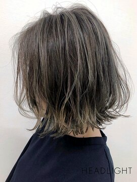 アーサス バイ ヘッドライト 長岡店(ursus by HEADLIGHT) カーキアッシュ×外はねミディアム_851M1475