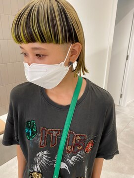 マッシュ 天王寺あべの(MASHU) モードなハイライトカラー