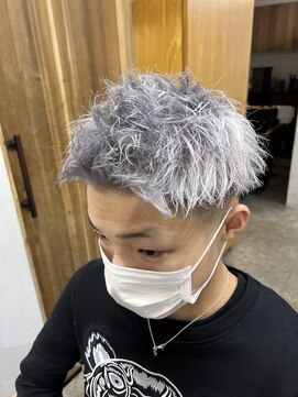 エルオム(EL.HOMME) 【TAKASHI】ホワイトシルバージェットモヒカン