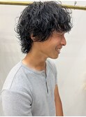 メンズ波巻きパーマ１