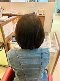 パーマ×ブラウンカラー