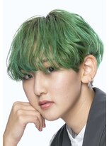 アース 鶴見店(HAIR&MAKE EARTH)&nbsp;グリーンカラー×ショート