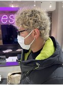 パーマ風くせ毛カット　パーマ風