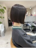 20代～30代大人ナチュラルボブカット前髪似合わせカット［仙台］