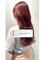 ミント(mint)&nbsp;☆ワンブリーチで叶う！！ワインレッドカラー！！☆