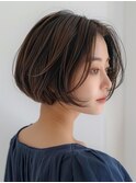 大人キレイめボブ小顔〇30代40代50代ミディアムボブ