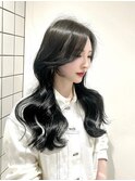 韓国風レイヤーカット顔まわりくびれオルチャン堀江