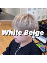 ビカム 名駅(become)&nbsp;【ホワイトベージュ】ミルクティーメンズハイトーンカラー名古屋