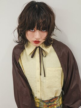 ジュール(JOULE'S) 大人ボブハイトーンボブウルフ切りっぱなしボブボブパーマ