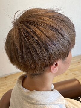 ナチュラルマッシュショート　オレンジベージュ