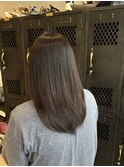 艶髪ストレートロングヘアナチュラルブラウンカラー10代20代30代