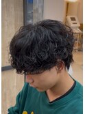 大分シャドウパーマメンズマッシュ刈り上げツーブロックレイヤー