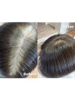 ダメージを抑えて艶やかに。大人髪に優しい白髪カバーであなたの美しさを最大限に引き出します♪