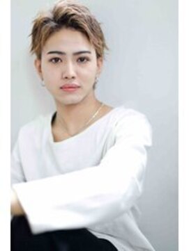 エフ ヘアーアンドリラクゼーション(F. hair & relaxation) アップバング×メンズショートスタイル