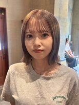 ヨーク(yoke.)&nbsp;髪質改善カラー/透明感/ライトベージュ/ミディアム