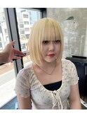 ブロンドカラーハイトーン艶髪