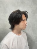 メンズミディアムウルフ