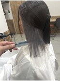 インナーカラー　シルバー　ダブルカラー