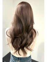 ランズ(LANDS)&nbsp;くすみベージュ　レイヤーカット 【韓国ヘア 大阪 梅田】