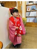 3歳新日本髪ヘアセット着付け