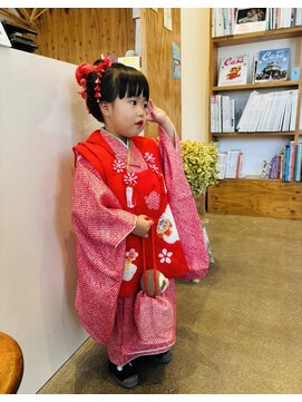 コル(Cor) 3歳新日本髪ヘアセット着付け