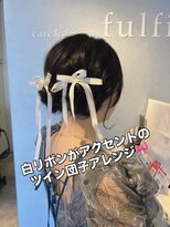 ケアアンドデザイン 今里本店(care&design fulfill)&nbsp;ヘアセット/ヘアアレンジ/ツイン団子/お呼ばれヘア 20代30代