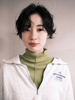 アルテペロ(arte pelo)&nbsp;【arte pelo】センターパート/ショートパーマ/黒髪