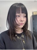 ハッシュカット 顔周りレイヤー 大阪