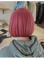 ヴァンカウンシル 春日井店(VAN COUNCIL)&nbsp;ぱつっとボブ×パキッとピンク
