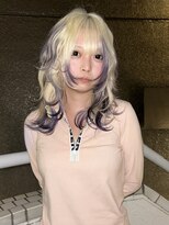 イエナ 渋谷(IENA)&nbsp;ラベンダーグレーシャギーウルフミディアムレイヤー