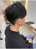 ツーブロックショート