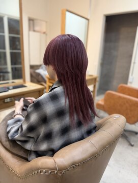 アンククラシックヘアー(ank classic hair) 《ピンクブラウン×ウルフカット》