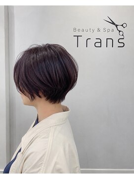 トランス(Trans) ショートボブ×パープルカラー