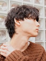フィフス 大分(fifth)&nbsp;大分シャドウパーマメンズカットラウンドマッシュツーブロック