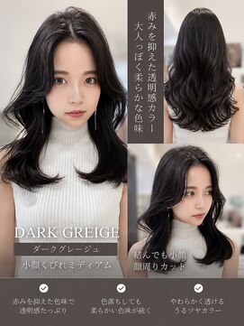 リアン 本厚木(LIAN) ダークグレージュレイヤーカット韓国巻き