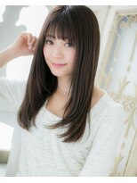 モッズ ヘア 福岡姪浜店(mod's hair) *mod's姪浜*…透け感シースルーバング☆前下がり大人ロングc
