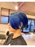 ブルーカラー♪ショートヘアー♪