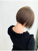 ベージュミニボブ_エアリーミディショートパーマ_73