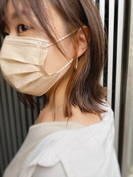 チョビー 銀座(chobii) チョビー銀座桜井　インナーカラーオレンジハイライトグレージュ