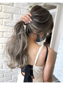 アミ ヘアー ガーデン(ami hair garden) ハイライトバレイヤージュ×ロング