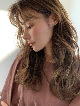 ミラバイグリーン(Mira by green) シースルーバング×ベージュカラー【大人かわいい】020