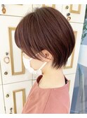 耳掛け小顔ショート