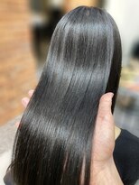 アットラップレーヴ(attrape-reve) 艶感♪髪質改善カラー大人可愛いアッシュブラック20代30代40代