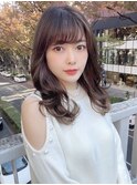 テラコッタ/韓国風ヨシンモリ/流れるレイヤー/前髪カール[銀座]