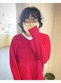マッシュウルフ/癖毛風パーマ