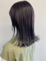 グラム 岡崎南店(gram)&nbsp;切りっぱなしボブ＿ダークバイオレット＿レイヤーボブ＿９３