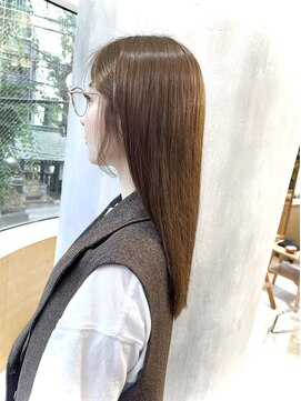 ヒビト 恵比寿 渋谷(HIBITO.) 髪質改善カラーグレージュカラーデザインカラーシルキーベージュ