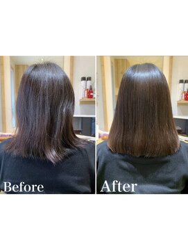 カミケンネクスト(kamiken.next) 美髪まとまるミディアム縮毛矯正ストレート【カミケンネクスト】